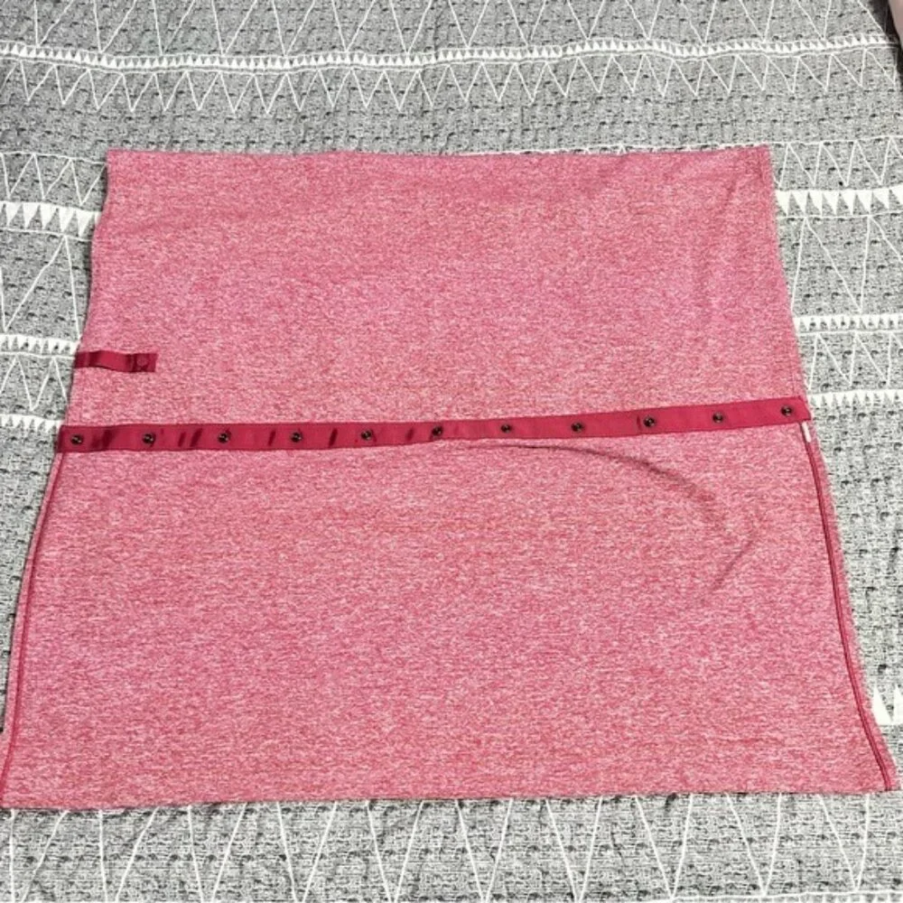 Lululemon Vinyasa Scarf Pink Snap Button Circle Scarf Athleisure OS
